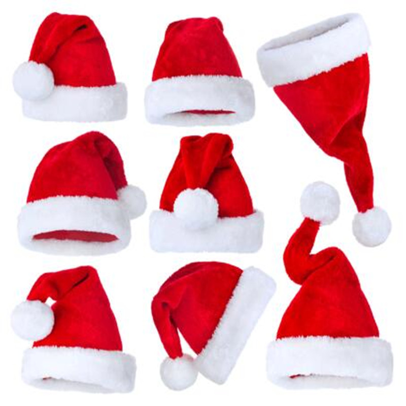 Santa Hat Plush - Рождественская серия, плюшевая шапка, шапки Санта-Клауса,