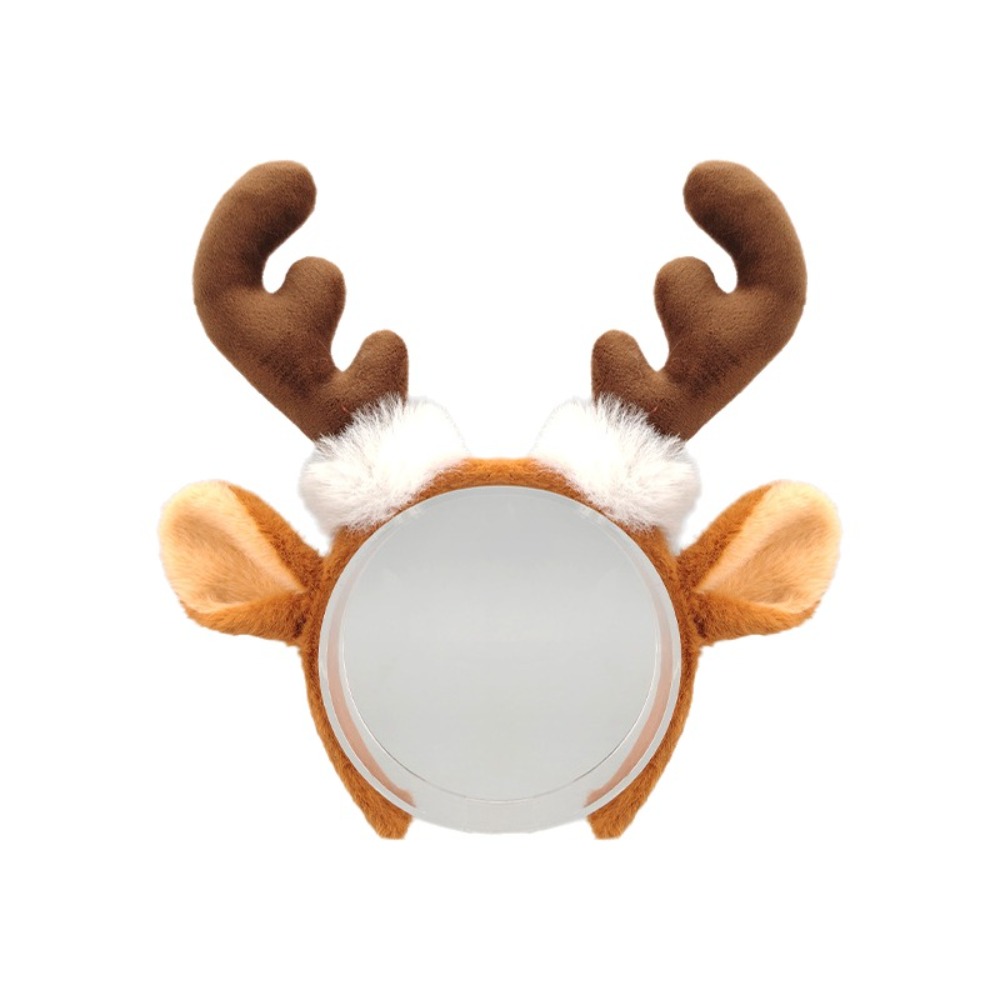 Reindeer Antlers Headband - Реалистичный плюшевый ободок с рогами оленя,
