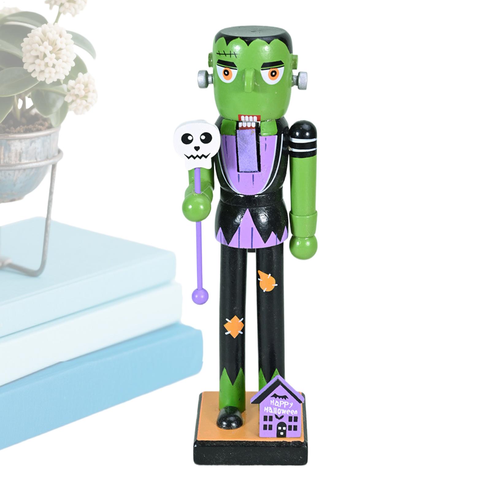 Nutcracker Figurine - Деревянный Щелкунчик на Хэллоуин, праздничный декор,