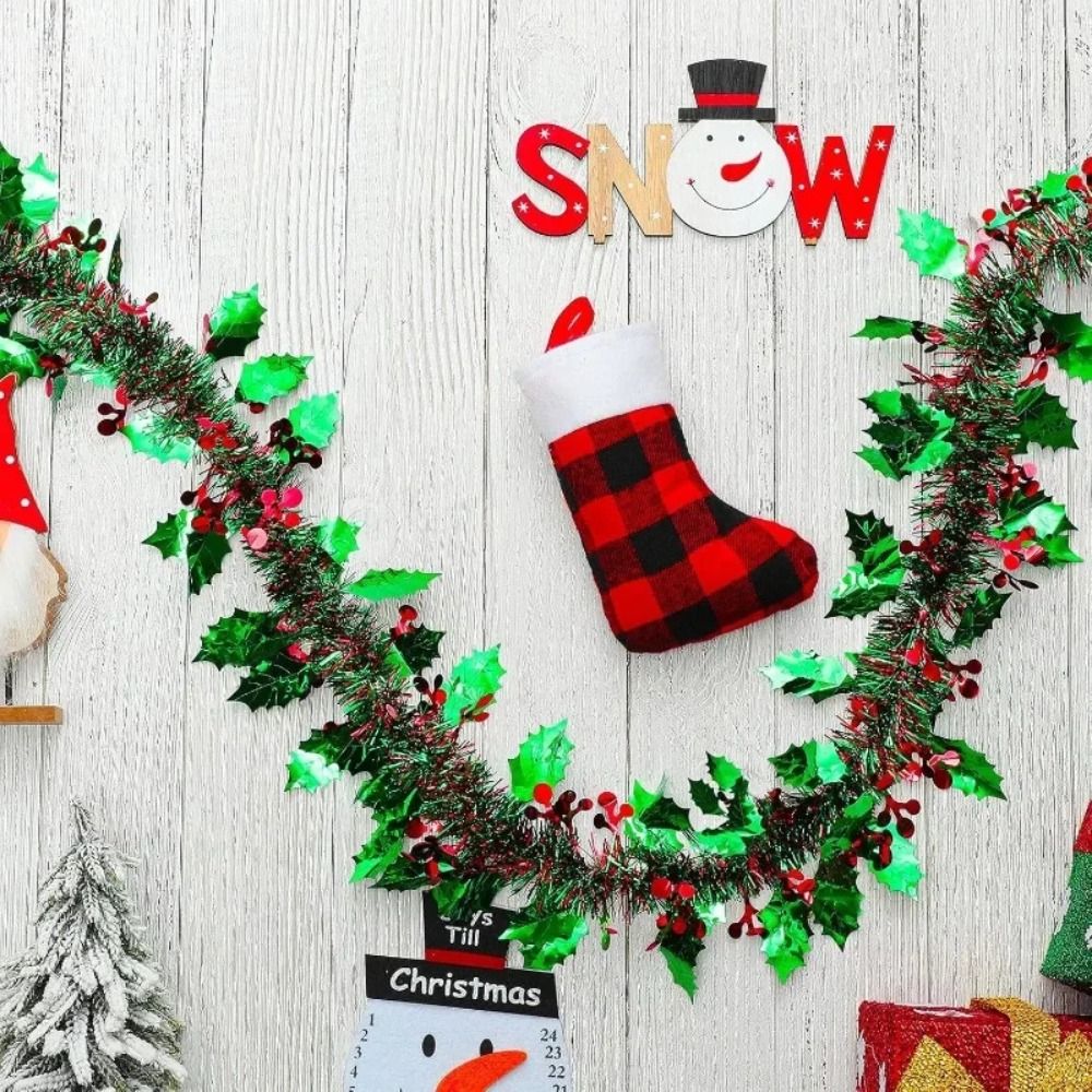 2 шт. многоразовые 2 м рождест – обзор и цена Tinsel Garland Decoration