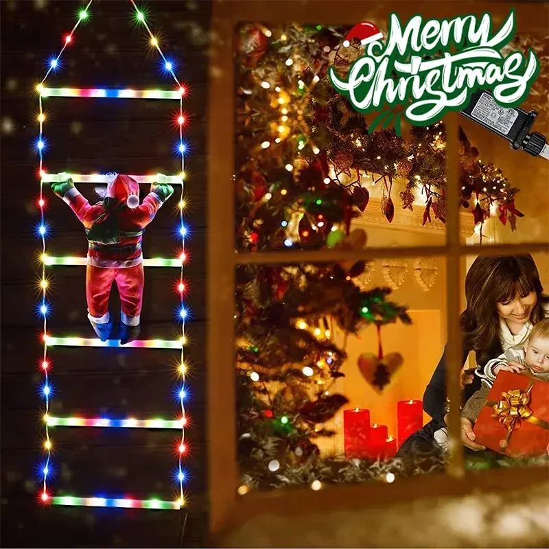 Светодиодный лестница для Деда – обзор и цена Christmas Lights Outdoor