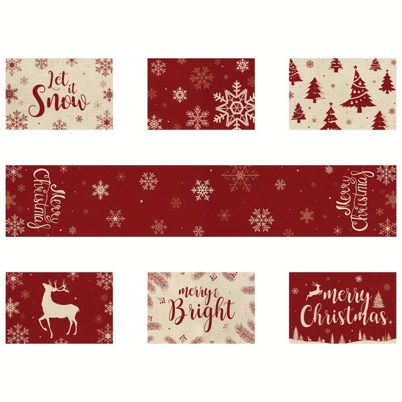 Набор рождественских подставок – обзор и цена Christmas Table Runner