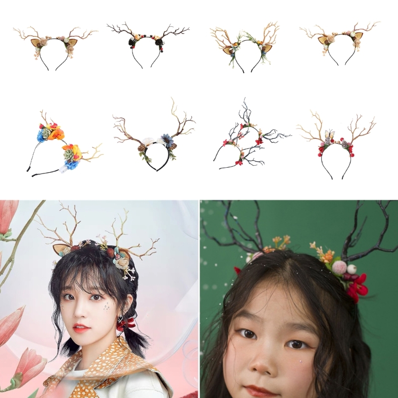Обруч для волос в форме рога с – обзор и цена Reindeer Antlers Headband