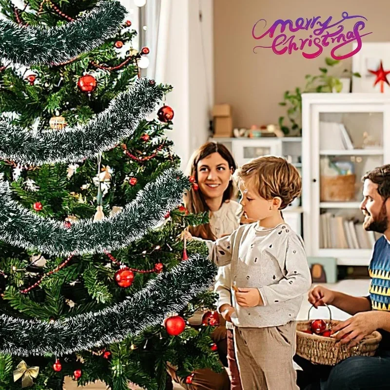 Рождественская мишура, ленты,  – обзор и цена Tinsel Garland Decoration