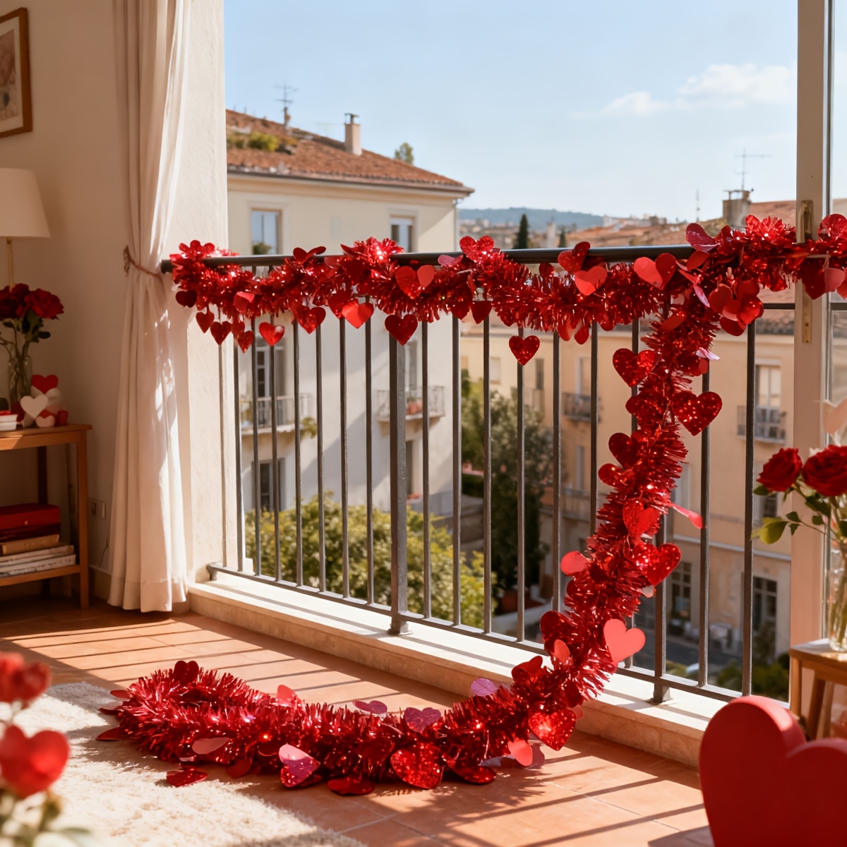 3 шт. пластиковых гирлянд с кр – обзор и цена Tinsel Garland Decoration