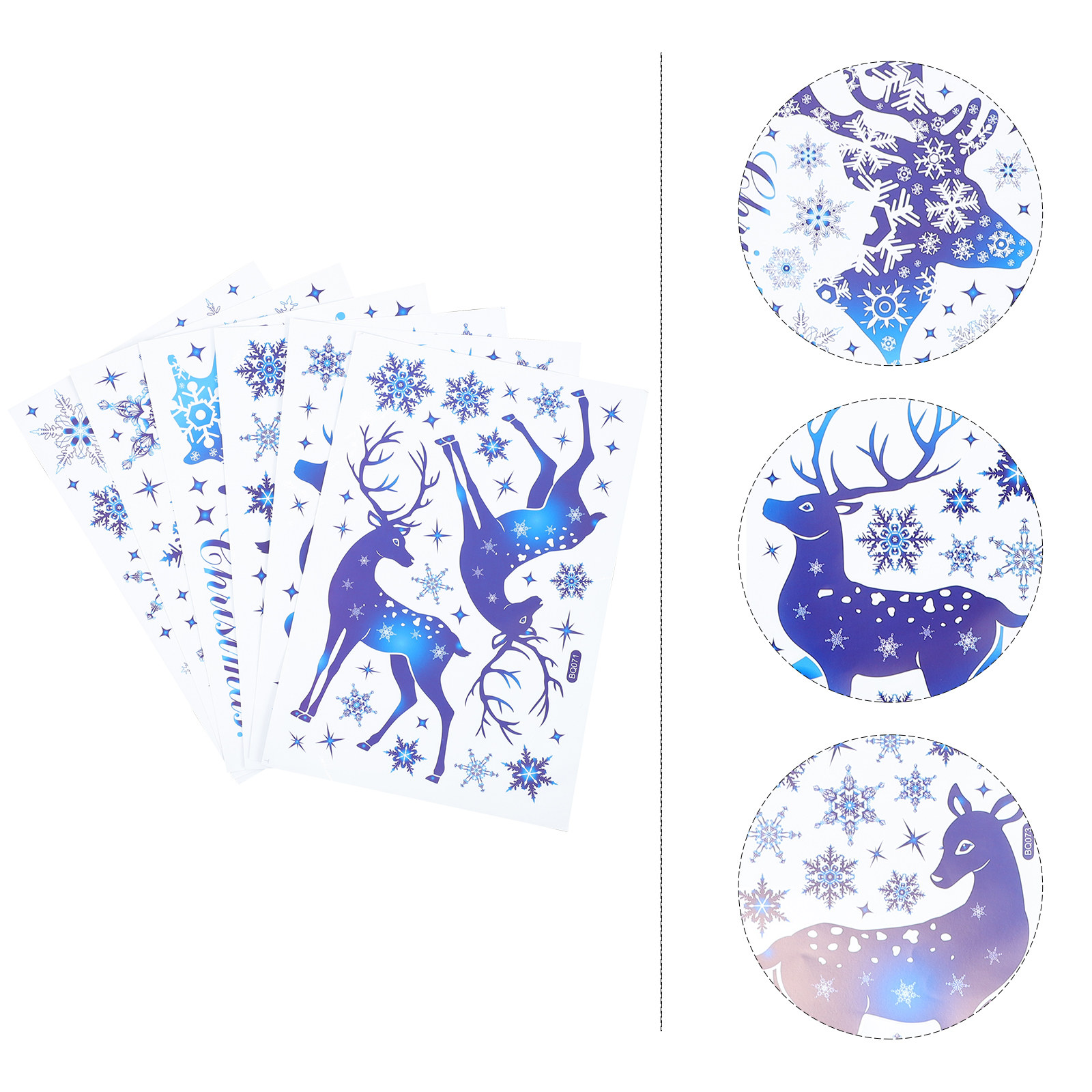 6 листов наклеек-декораций для – обзор и цена Snowflake Window Decal