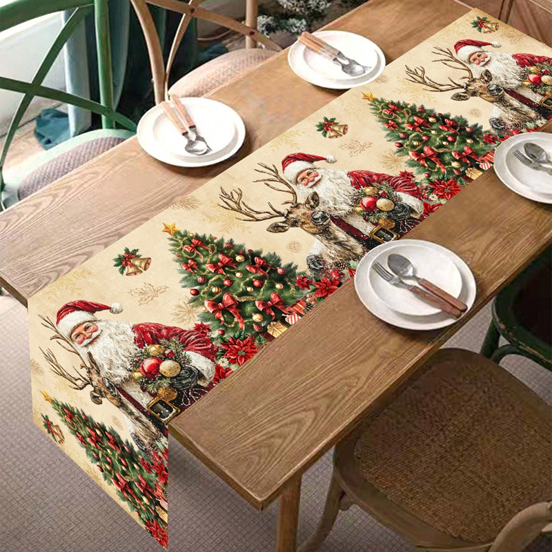 Винтажная рождественская дорож – обзор и цена Christmas Table Runner