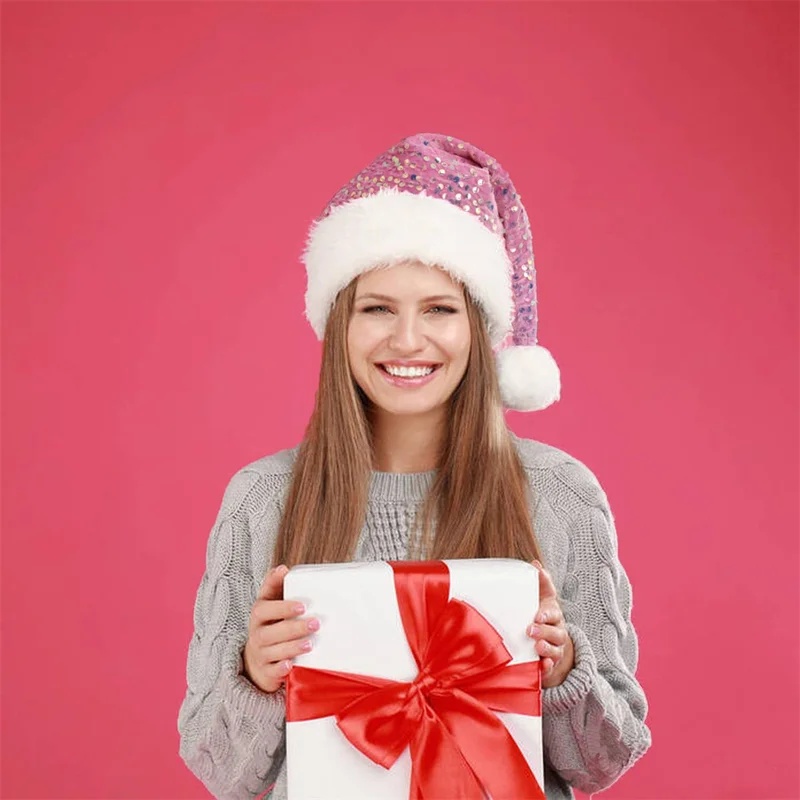 Двухслойная новогодняя шапка с – обзор и цена Santa Hat Plush